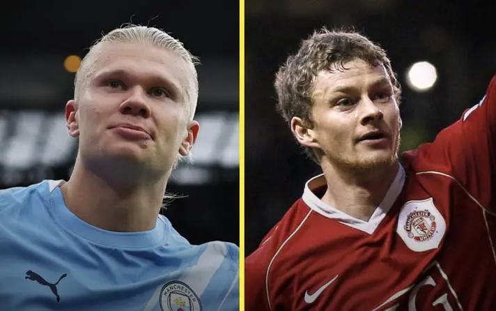 正式超越索尔斯克亚！哈兰德93球成为挪威英超历史射手王