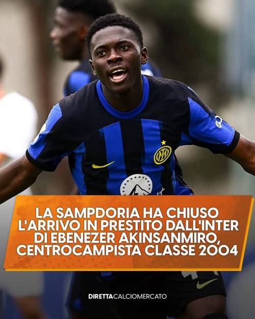 记者：外租比萨期间表现出色，国米球探现场考察小将阿金桑米罗